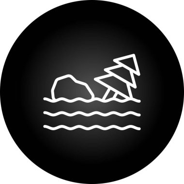 Flood simgesinin vektör illüstrasyonu