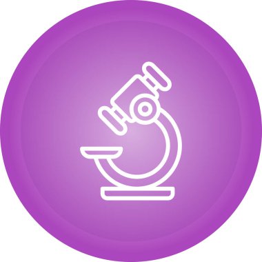 mikroskop simgesi, vektör illüstrasyonu basit tasarım