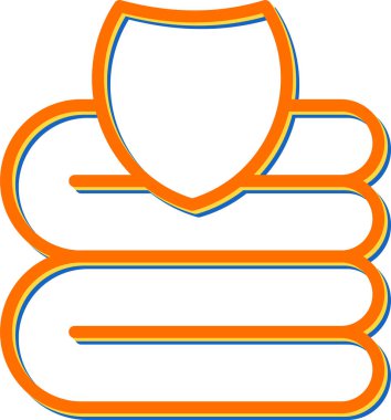  Battaniye simgesi vektör illüstrasyonu 