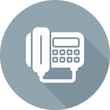 Faks Makinesi simgesi, vektör illüstrasyonu basit tasarım