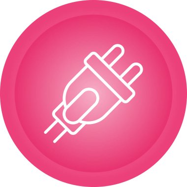 elektrik dolgu simgesi web illüstrasyonu