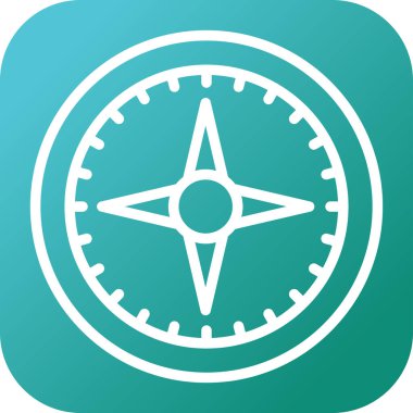 pusula simgesi web basit illüstrasyon