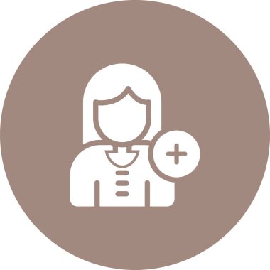 doktor simgesi, vektör illüstrasyonu basit tasarım