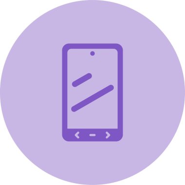 akıllı telefon simgesi, vektör illüstrasyonu basit tasarım