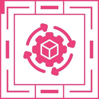  Tedarik Zinciri Analitik Simgesi Vektör İllüstrasyonu