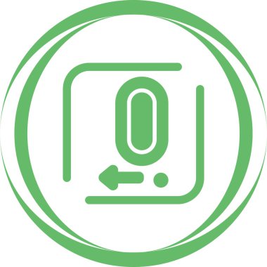 Decima web simgesinin vektör illüstrasyonu