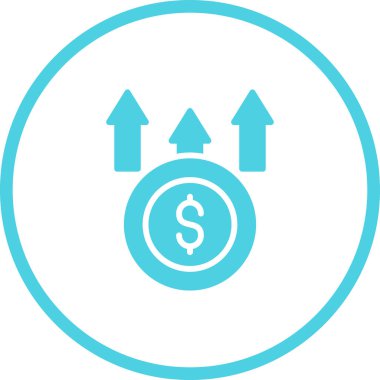 Maliyet web simgesi basit illüstrasyon