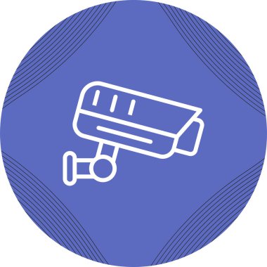 ccTV kamera simgesinin vektör illüstrasyonu 