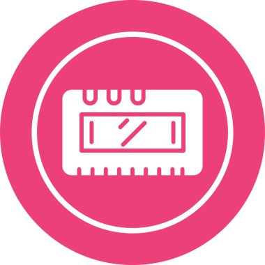 Lcd ekran simgesi, vektör illüstrasyonu basit tasarım