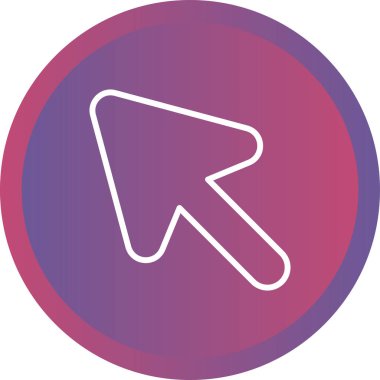 Fare İmleci simgesi, vektör illüstrasyonu basit tasarım