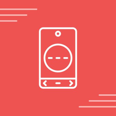 Smartphone ileti simgesi, vektör illüstrasyonu basit tasarım