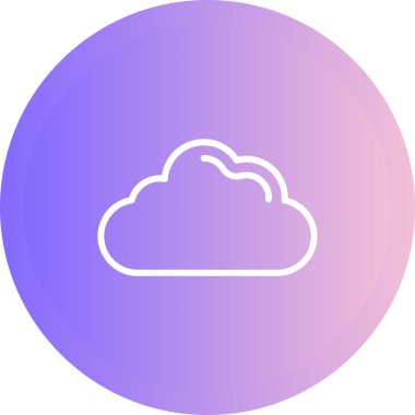 bulut web simgesi basit illüstrasyon