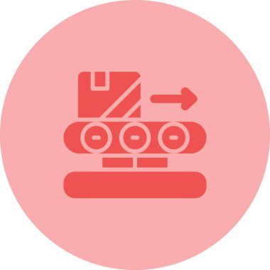 Taşıyıcı Şerit simgesi, vektör illüstrasyonu 