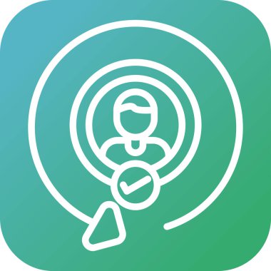  Müşteri Saklama Web simgesi basit illüstrasyon