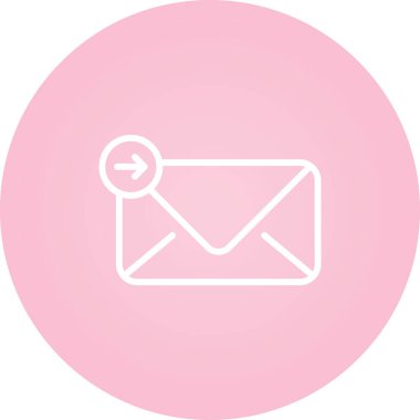 posta simgesi, vektör illüstrasyonu basit tasarım gönder