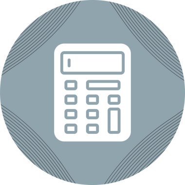 hesap makinesi web simgesi, vektör illüstrasyonu 