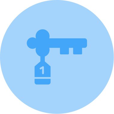 Anahtar. Web simgesi basit illüstrasyon