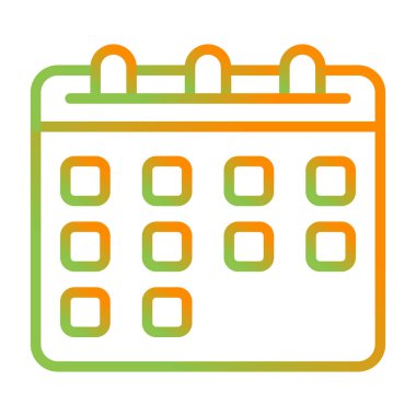 takvim anımsatma simgesi, özet biçimi, vektör illüstrasyonu