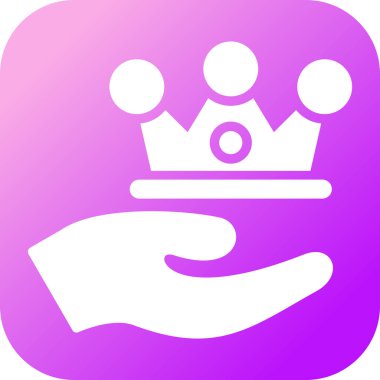 El simgesindeki bir tacın vektör çizimi