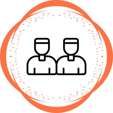 Kullanıcı simgesinin vektör illüstrasyonu