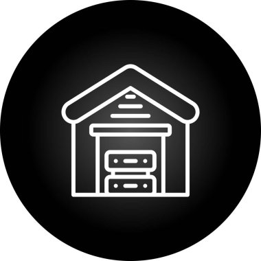 Veri Deposu Web simgesi basit illüstrasyon