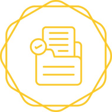 Belge Denetimi Web simgesi illüstrasyonu