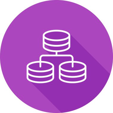 Reseller sunucu simgesi, vektör illüstrasyonu 