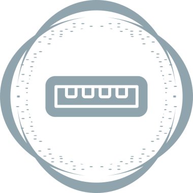 usb simgesi, vektör illüstrasyonu basit tasarım