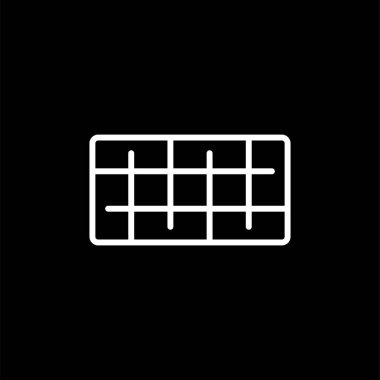 ızgara simgesi, ağ basit illüstrasyon