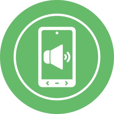 Cep telefonu çalıyor. Web simgesi basit illüstrasyon 