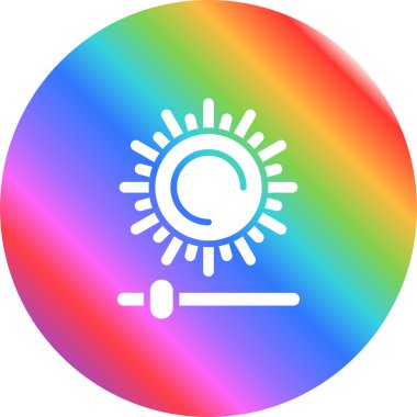 Parlaklık ve Karşıtlık simgesinin vektör çizimi