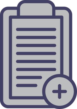 Kontrol listesi. Web simgesi basit illüstrasyon