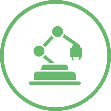 Endüstriyel robot vektör illüstrasyonu