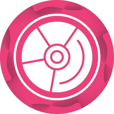 DVD modern simgesinin vektör illüstrasyonu