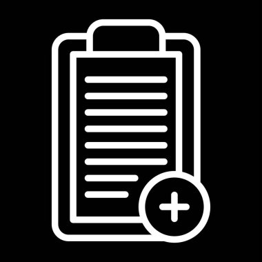 Kontrol listesi. Web simgesi basit illüstrasyon