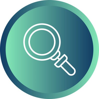 Büyütme cam simgesi vektör illüstrasyonu  