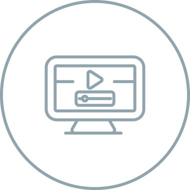 bilgisayar simgesi, vektör illüstrasyonu basit tasarım