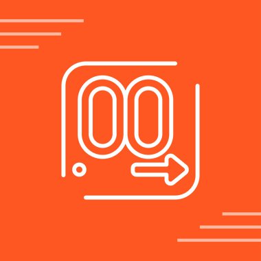 Ondalık Ağ simgesinin vektör çizimi