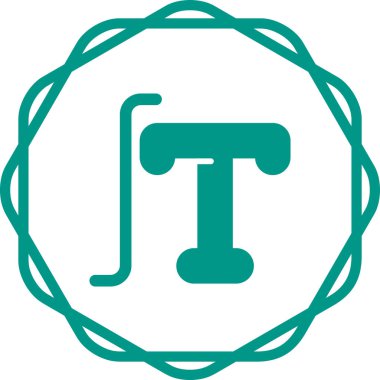 Typography simgesinin vektör illüstrasyonu