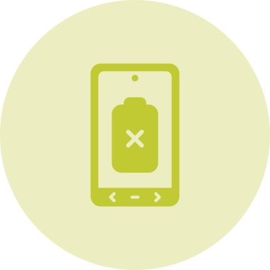 Boş Batarya simgesinin vektör çizimi