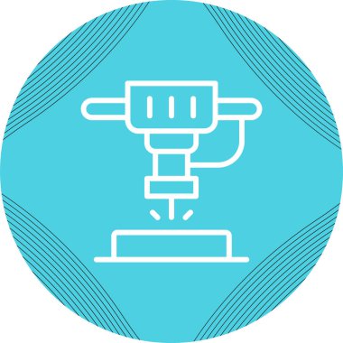 Makine simgesinin vektör illüstrasyonu