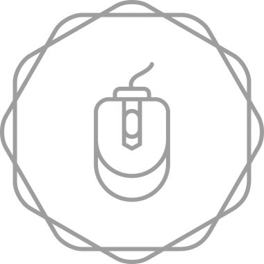 Bilgisayar faresi. Web simgesi basit illüstrasyon