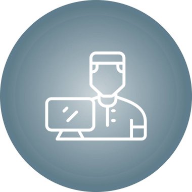 kullanıcı. Web simgesi basit illüstrasyon