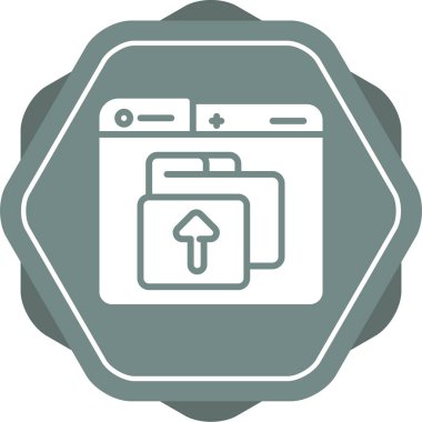 Dosya simgesi, vektör illüstrasyonu yükle