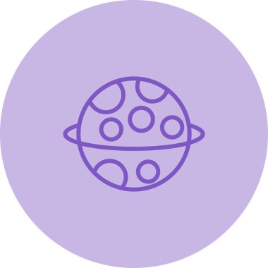 Gezegen web simgesi vektör illüstrasyonu 