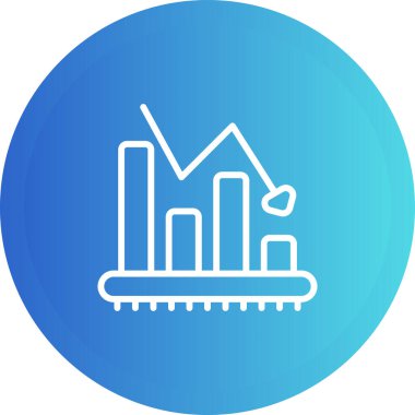 Beyaz Arkaplanda Çubuk Çizelgesi Analiz Vektörü Simgesi İzole Edildi 