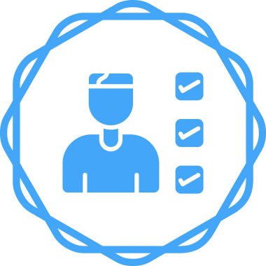 Kullanıcı Deneme Simgesi Beyaz Arkaplanda İzole Edildi 