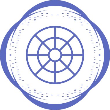 Pantone Simgesi. Renkli Tekerlek İşareti. Vektör İllüstrasyon Kılavuzu.