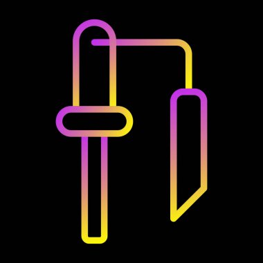 Ateşleyici Vektör Satır Simgesi Tasarımı