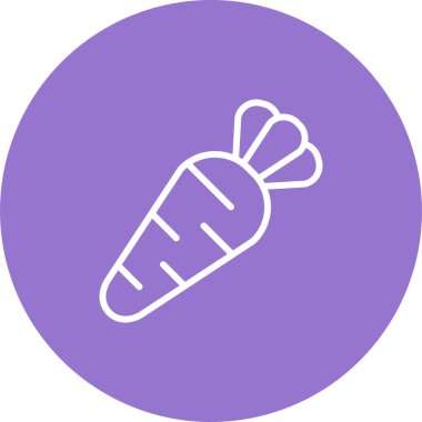 Havuç. Web simgesi basit illüstrasyon